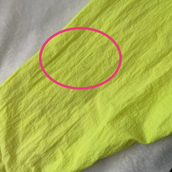 Vtg 80s 90s B-Club Baseball Jacket S/M Black Neon Yellow Coat Snap Baseball - Picture 9 of 12